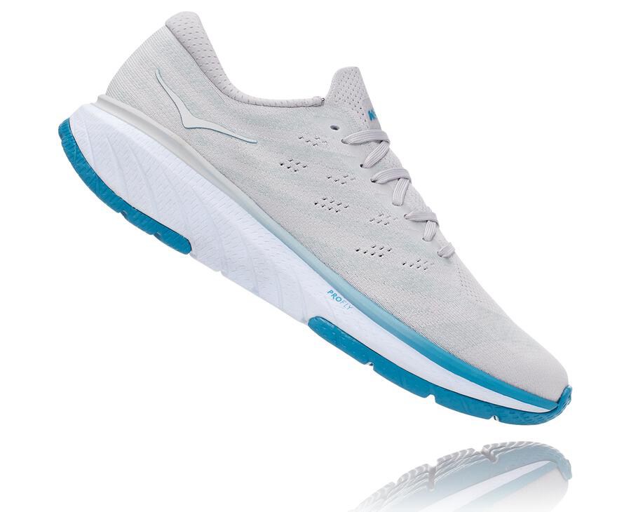 Hoka One One Cavu 3 Löparskor Herr - Vita/Blå - RMBZJ-3825